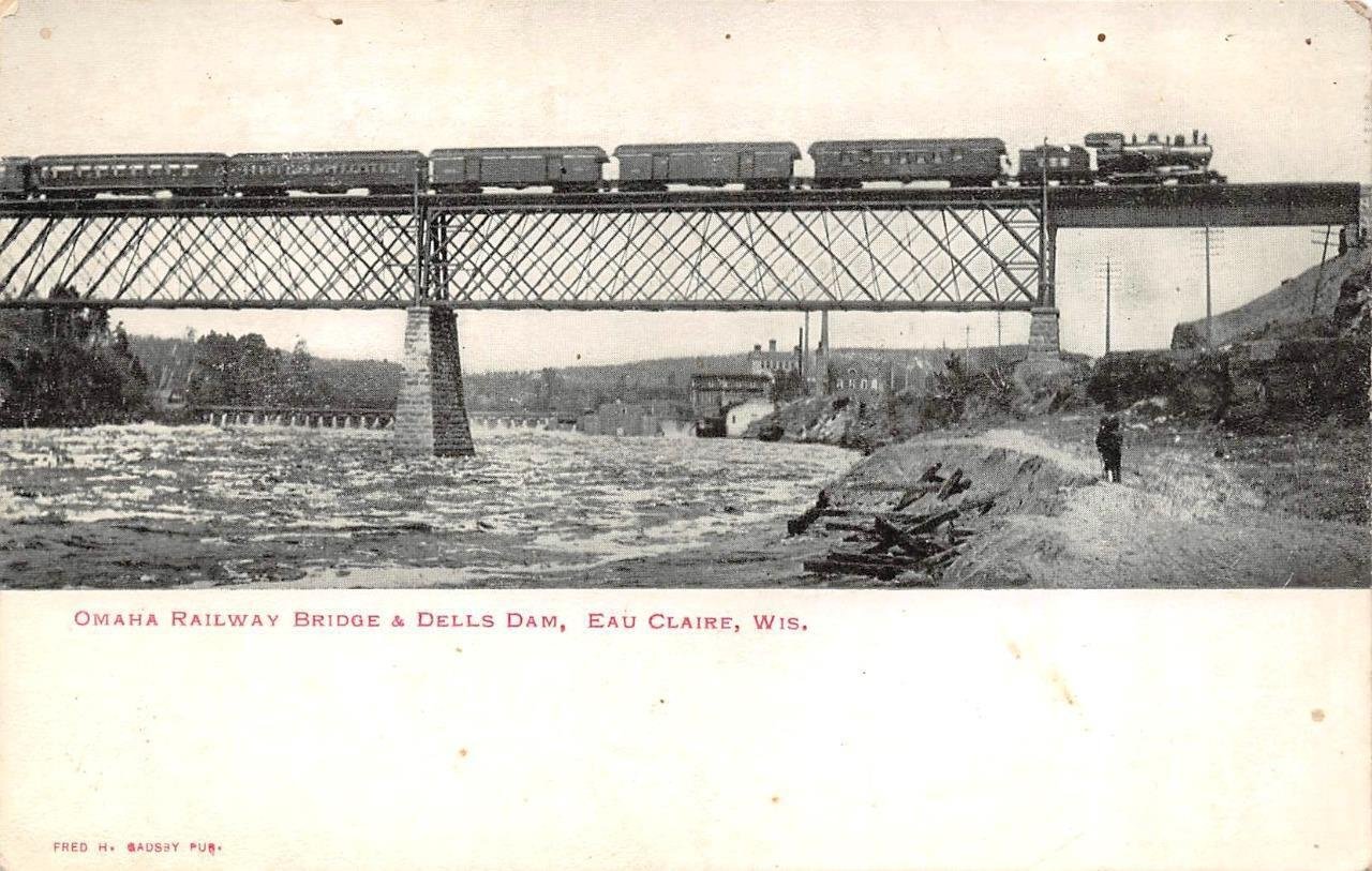 Postcard of bridge